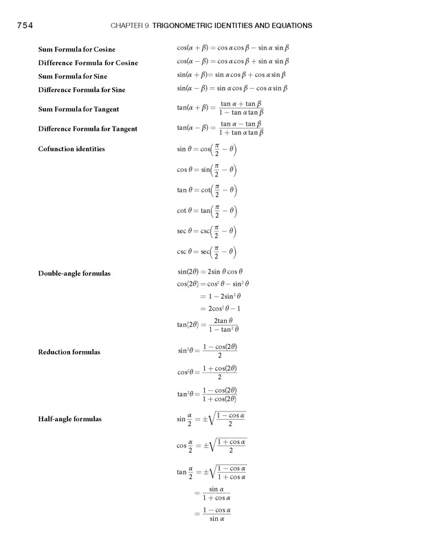Algebra and Trigonometry - Front Matter 772